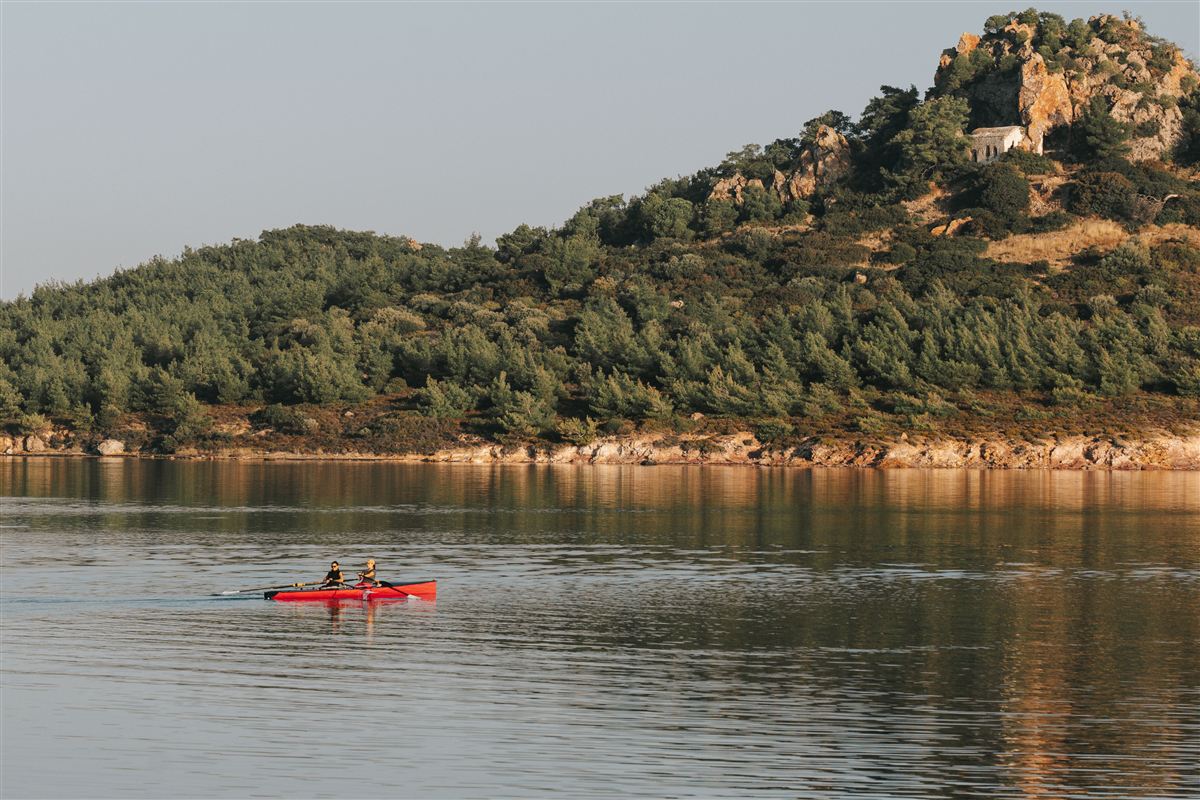 Canoë sur la rivière