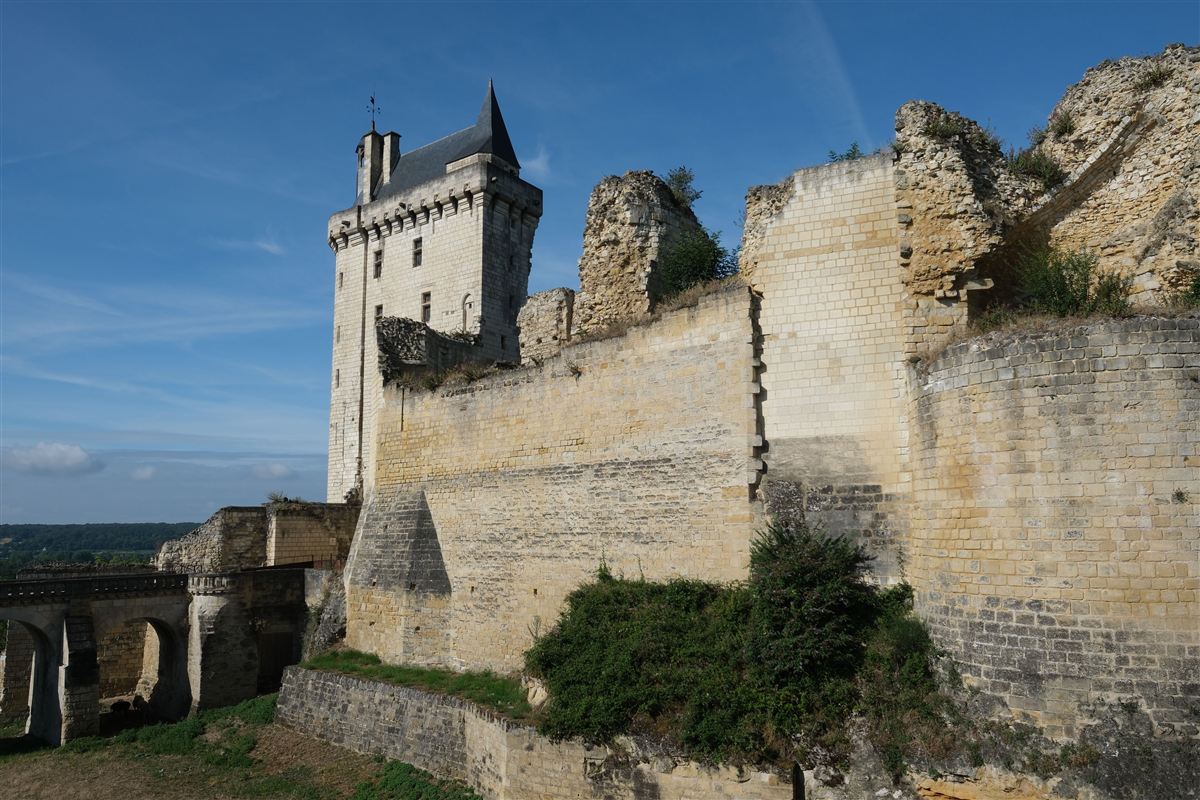 La forteresse royale de Chinon dominant la Vienne